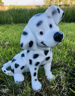 dalmatier puppy beeld wit met zwarte vlekken