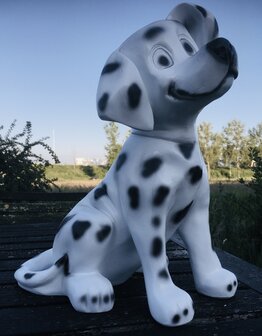 dalmatier puppy beeld wit met zwarte vlekken