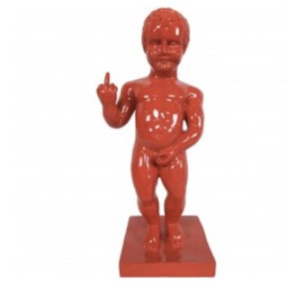 manneken Pis Kunsthars rood