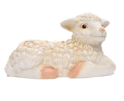 Schaap lam liggend 23 cm hoog  decolife 