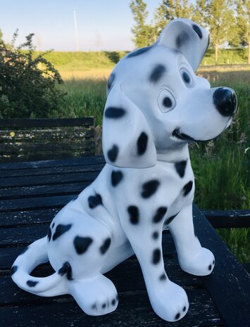 dalmatier puppy beeld wit met zwarte vlekken