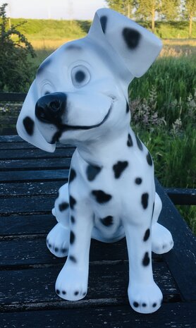 dalmatier puppy beeld wit met zwarte vlekken