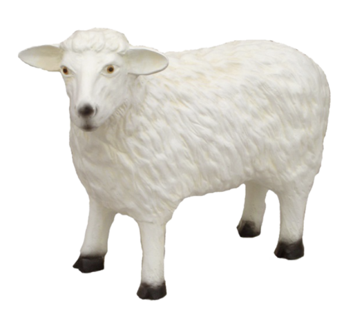 schaap Lam polystone tuinbeeld