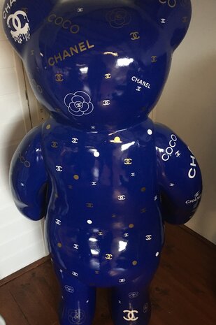 Teddy Beeld - Kunsthars met XXL blue