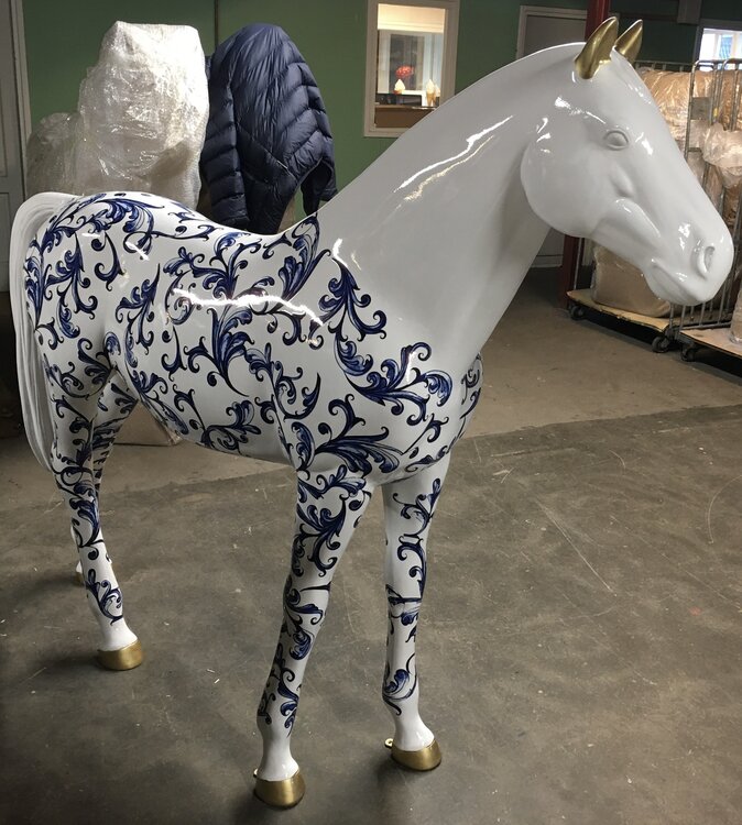 Levensgroot paard - Kunstpaard Delft