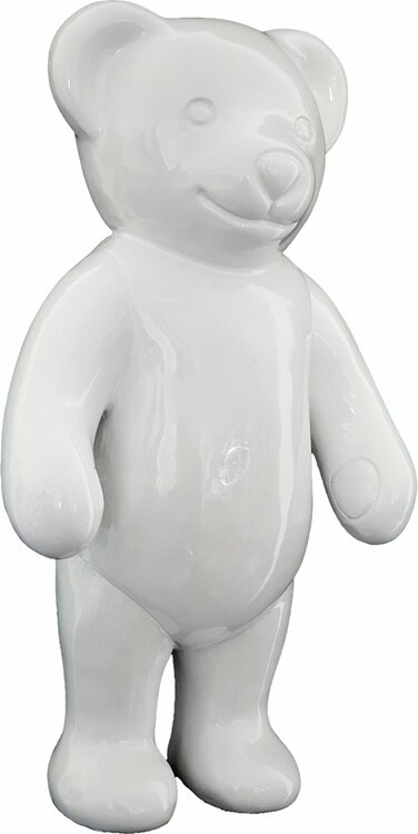 Teddy Beer polyester beeld wit staand