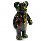 Teddy Beer Paddy colorful splash polyester kunst beeld