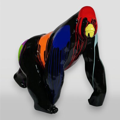 Gorilla Fury abstract design  kunst beeld